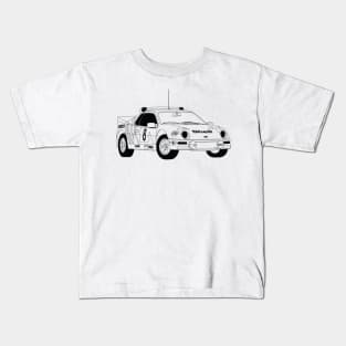 Ford RS200 Black Outline Kids T-Shirt